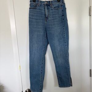 Old Navy Classic HighRise OG Straight Women's Jeans Slit Side Medium Blue Size 6